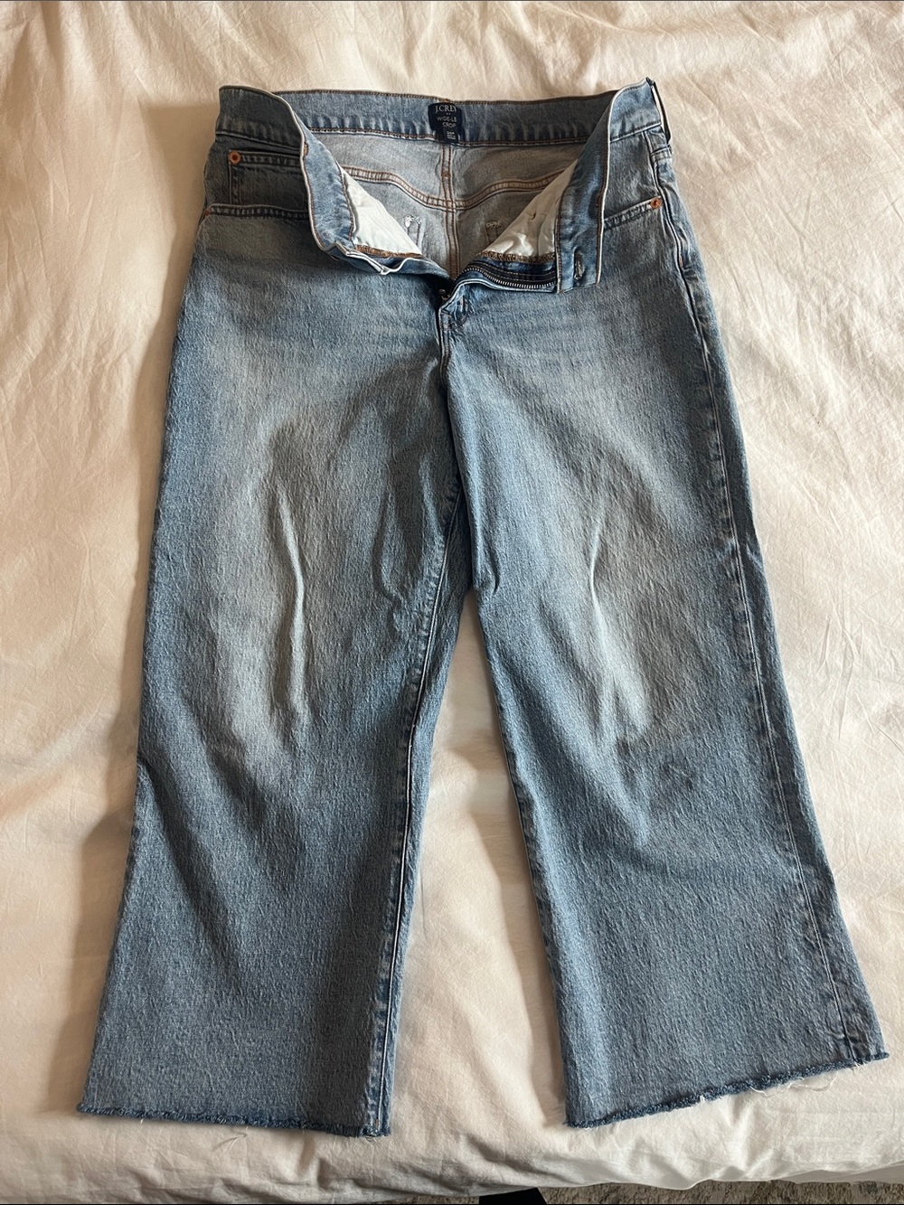 J Crew Factory Light Wash Straight-Leg Jeans